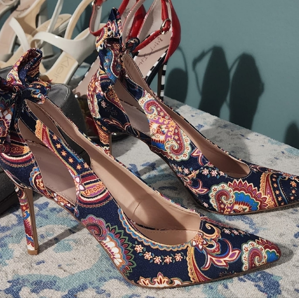 Colorful Paisley High Heels